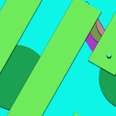 Flat material design - Creative vector trend seamless