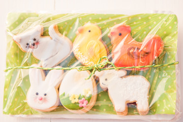 edible easter spring animal shaped cookies bisquits 