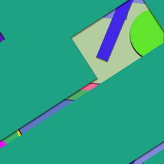 Flat material design - Creative vector trend seamless