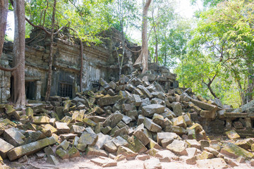 Siem Reap, Cambodia - Mar 07 2018: Beng Mealea in Siem Reap, Cambodia. It is part of Angkor World...