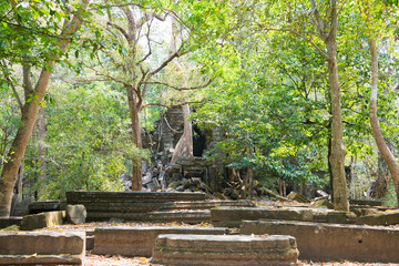 Siem Reap, Cambodia - Mar 07 2018: Beng Mealea in Siem Reap, Cambodia. It is part of Angkor World...