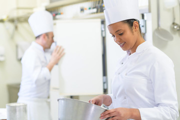 female chef assistant