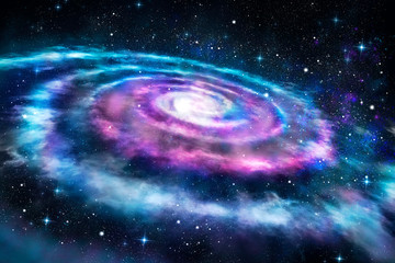 Background of colorful galaxy in the universe © alphaspirit