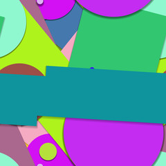 Flat material design - Creative vector trend seamless