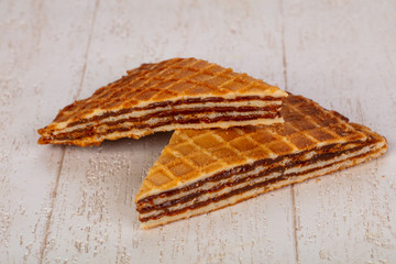 Sweet Waffle with jam