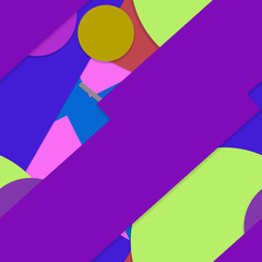 Flat material design - Creative vector trend seamless
