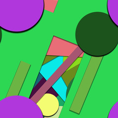 Flat material design - Creative vector trend seamless