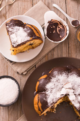 Chocolate coconut cake.