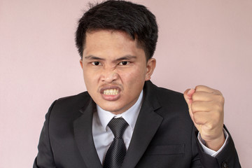 portrait of a businessman isolated on white