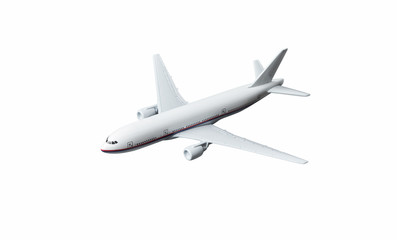 Fototapeta na wymiar Toy airplane isolated on white background