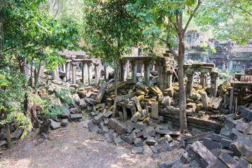 Siem Reap, Cambodia - Mar 07 2018: Beng Mealea in Siem Reap, Cambodia. It is part of Angkor World Heritage Site.