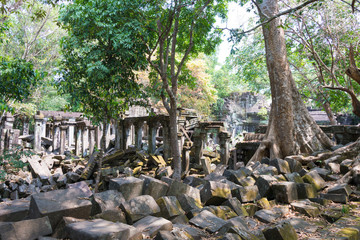 Siem Reap, Cambodia - Mar 07 2018: Beng Mealea in Siem Reap, Cambodia. It is part of Angkor World...