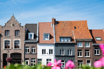 Fototapeta premium colorful gable houses in Roermond, The Netherlands