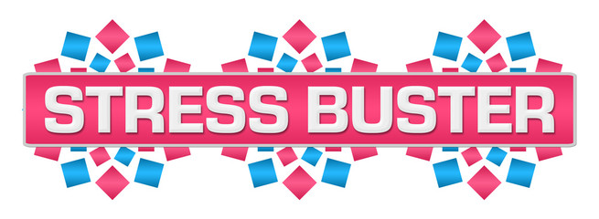 Stress Buster Pink Blue Circular Blue Bar 