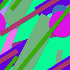 Flat material design - Creative vector trend seamless