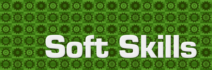 Soft Skills Green Gears Square Texture 