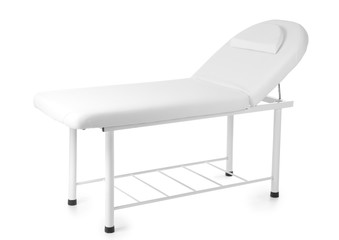 Treatment couch on white background