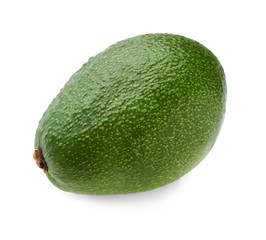 Fresh avocado on white background