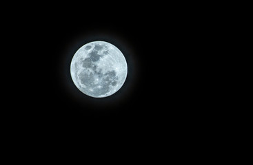 Supper full moon in Feb 2019 at thailand