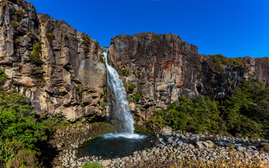 Fototapeta na wymiar Taranaki Falls, Tongariro National Park