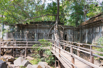 Fototapeta na wymiar Siem Reap, Cambodia - Mar 07 2018: Beng Mealea in Siem Reap, Cambodia. It is part of Angkor World Heritage Site.