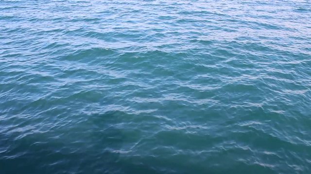 Deep sea surface with smooth waves