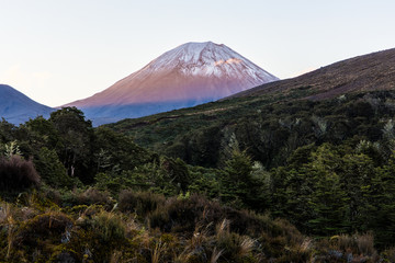 Mount Ngaurohoe sunset, Tongariro National Park 