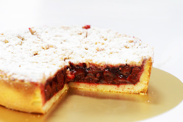 Fresh Home Made Strawberry pie, delicious fresh, strawberry sauce