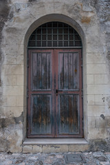 Obraz premium Door in The Ancient City of Matera, Italy