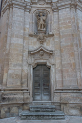 Fototapeta na wymiar Door in The Ancient City of Matera, Italy