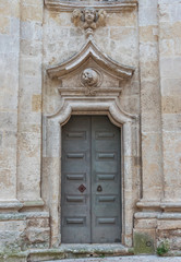 Fototapeta na wymiar Door in The Ancient City of Matera, Italy