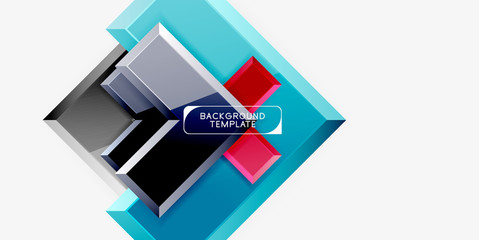 Glossy arrows geometric background