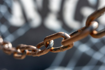 Chain on a blurred background