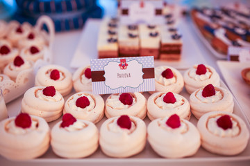 vlose up with delicious pavlovas