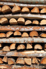 ein Stapel Feuerholz