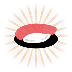 A Dish Of The Japanese Sushi