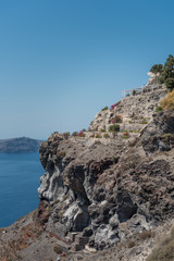 Fototapeta na wymiar Coastline of Santorini