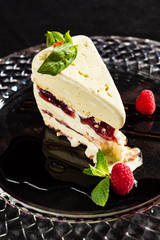 Semifredo. Italian dessert.