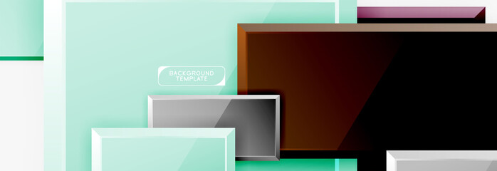 Abstract square composition for background, banner or logo