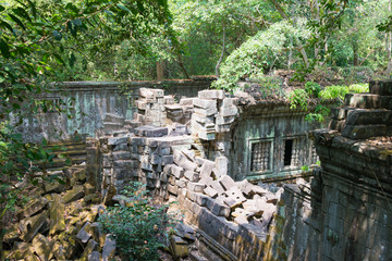 Fototapeta na wymiar Siem Reap, Cambodia - Mar 07 2018: Beng Mealea in Siem Reap, Cambodia. It is part of Angkor World Heritage Site.