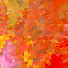 Banner background in red and orange mosaic .