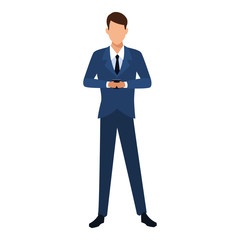 businessman avatar cartoon character