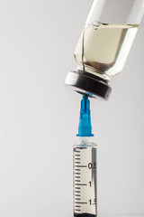 syringe and medicine