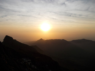 Sunrise at mountain 