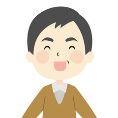 笑顔　中年男性
