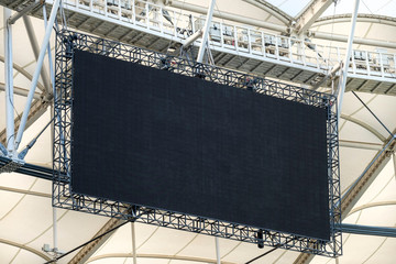 Digital Scoreboard At A Stadium