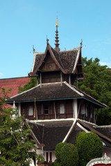 Chiang Mai Thailand, traditional pagoda in lanna style at Wat Chedi Luang