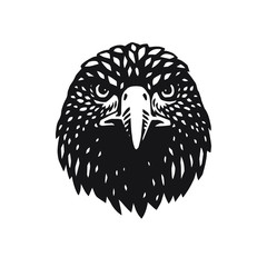 High detailed sign. The Eagle portrait