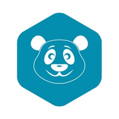Panda icon. Simple illustration of panda vector icon for web