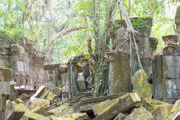 Siem Reap, Cambodia - Mar 07 2018: Beng Mealea in Siem Reap, Cambodia. It is part of Angkor World Heritage Site.
